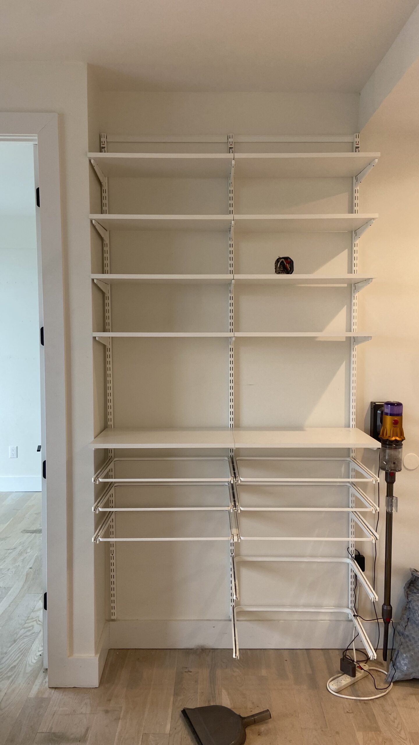 A display of shelves fitted by our brooklyn based handyman