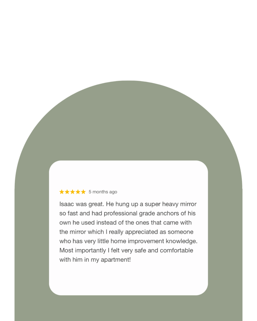 Reviews for new york city handyman based in Brooklyn